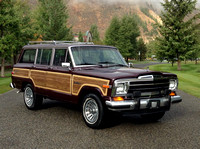 1988 Maroon Jeep Grand Wagoneer