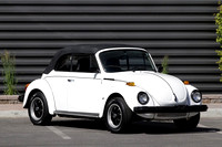 1975 VW Bug convertible White